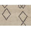 Tapis oriental marocain en laine treillis ivoire 8 x 11