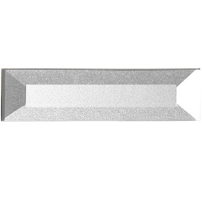 Secret Dimensions 2 in. x 8 in. Diamond Grade Glass Reverse Beveled Subway Decorative Kitchen & Bathroom Wall Tile