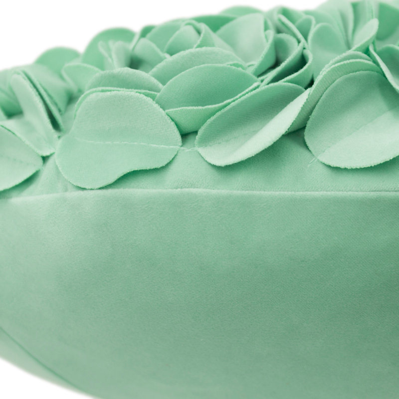  Housse de coussin 3D Flower, Vert menthe