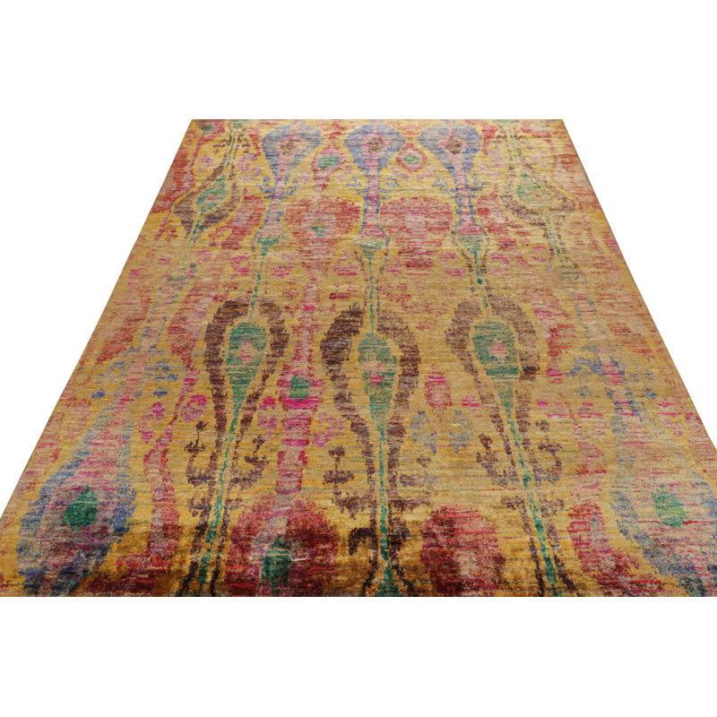 Rug & Kilim’S Modern Classics Rug With Polychromatic Ikats Patterns