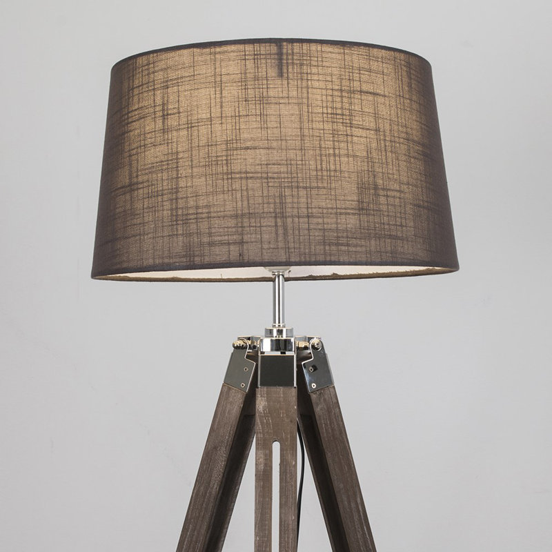 Bella Vista 145.5cm Tripod Floor Lamp, LED bulb, Grey
