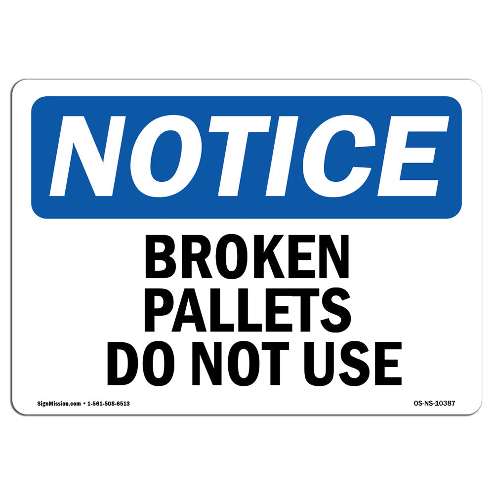 Remove Pallets Sign SignMission Panneau Broken Pallets - Wayfair Canada