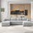 Mynyr Corduroy Sectional-1063852761