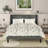 Emonnie Upholstered Platform Wingback Bed with Headboard-255258534-255258554