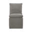 Ensemble de 4 chaises de salle à manger rembourrées avec roulettes Faouzi-1856489506