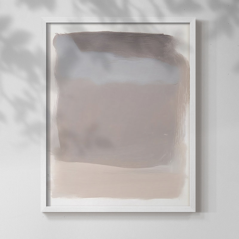 "ABSTRACT Series DCCXL III" par J Paul, Blanc / Blanc, H 15 po x l 12 po