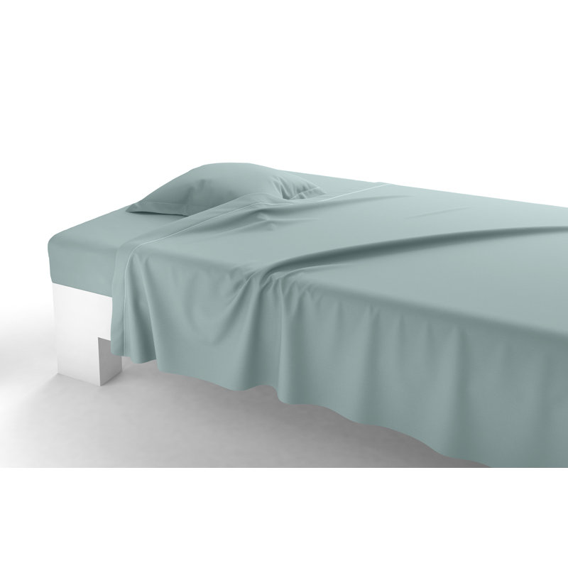 Vexin Percale Flat Sheet, King, Burgundy