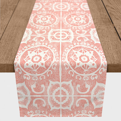 Berlene Rectangle Geometric Polyester Table Runner