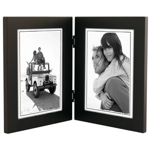 Reclaimed wood double picture frame 4x6