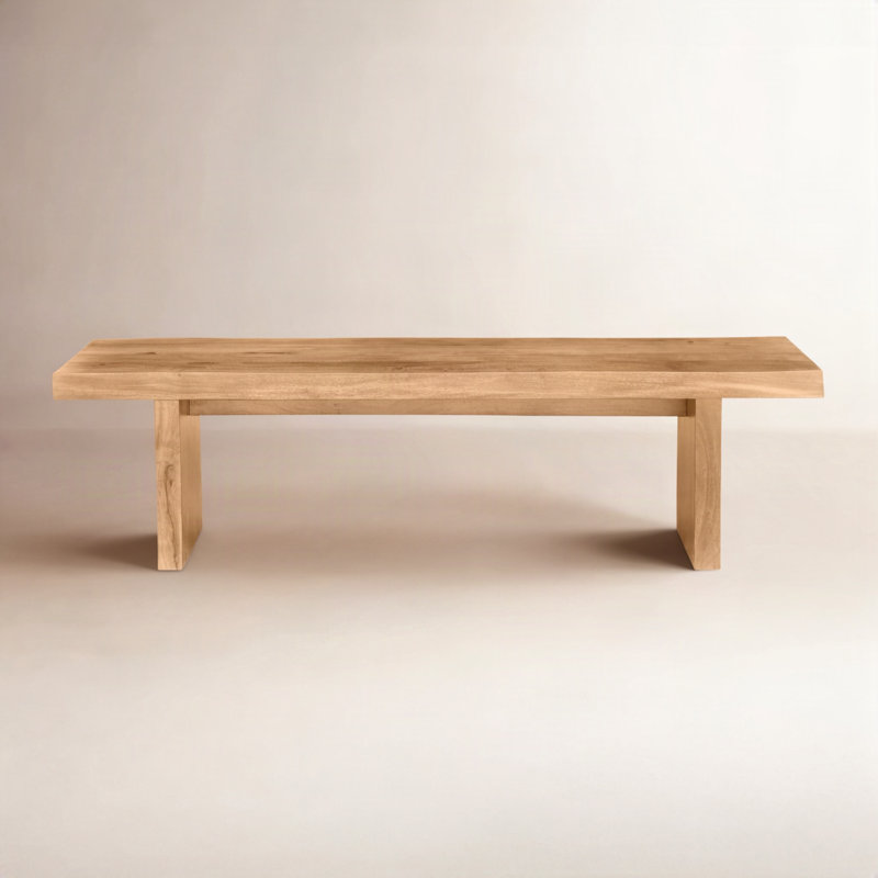 Modern Brazilian Bello Bench, 18" H x 65" W x 15" D, Teak