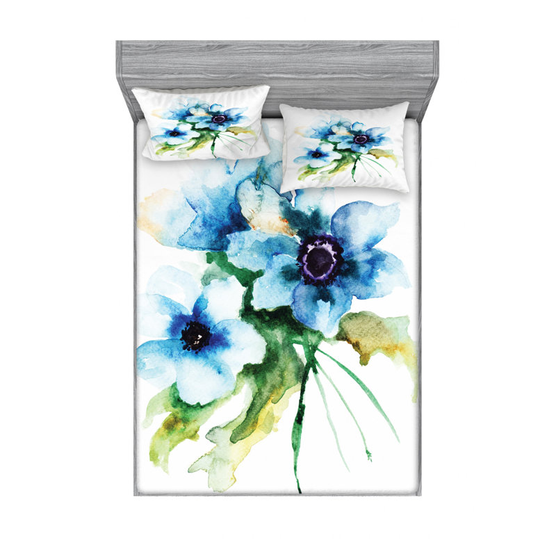 Microfiber Sheet Set, Full/Double+ Fitted Sheet + 2 Pillowcases