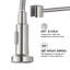 Robinet de cuisine rétractable à poignée simple avec accessoires-73259191