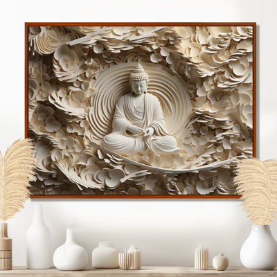 Simple Buddhism Statue I - Buddhism Wall Art for Living Room