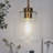 Meya 1 - Light Dimmable Single Drum Pendant with Raindrop Glass