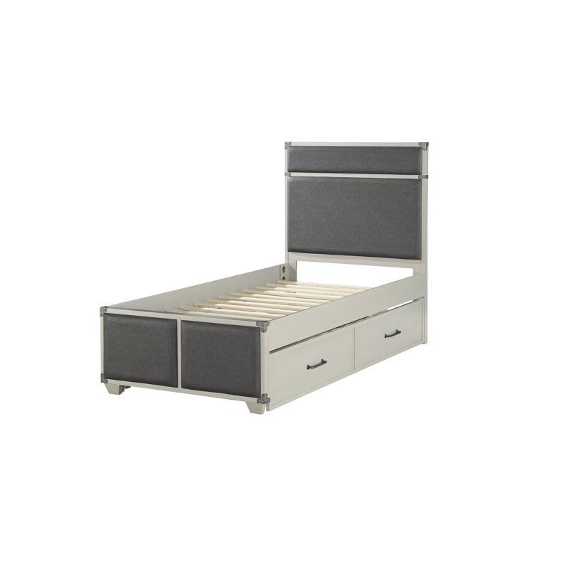 Stepplee Platform Standard Bed in Gray, Twin
