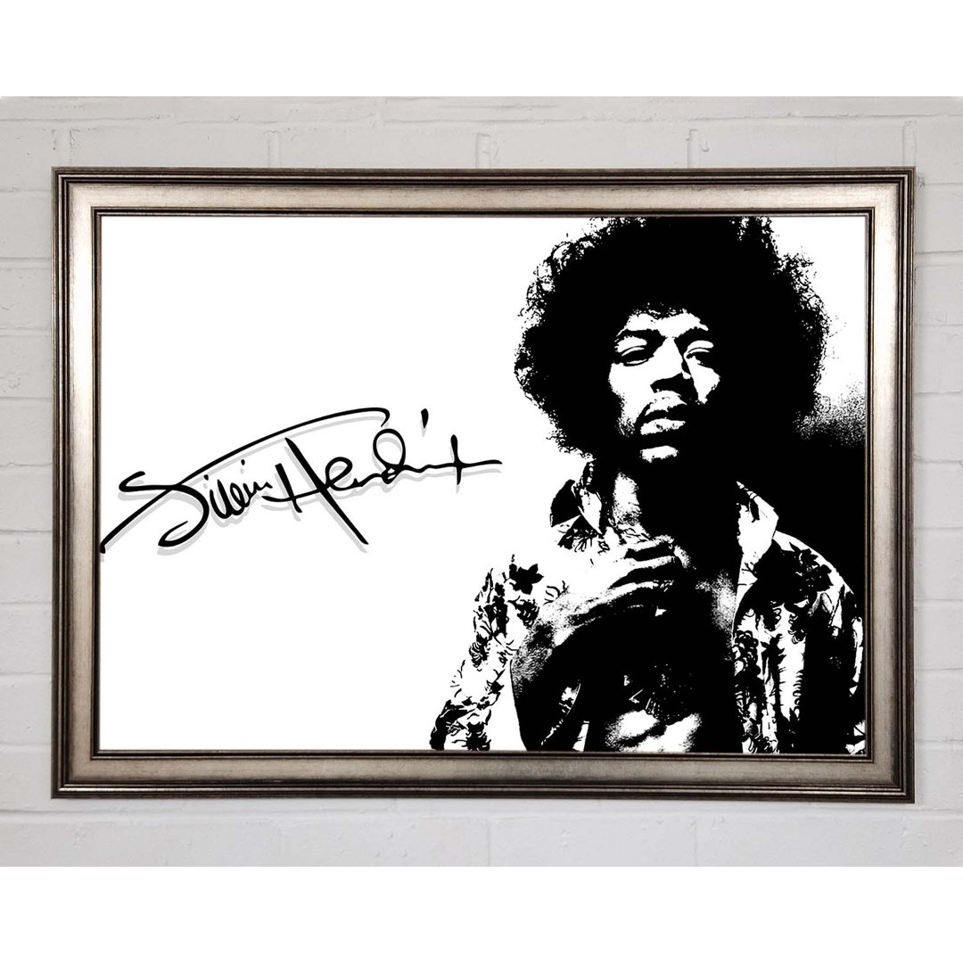 Jimi Hendrix Unterschrift - Druck