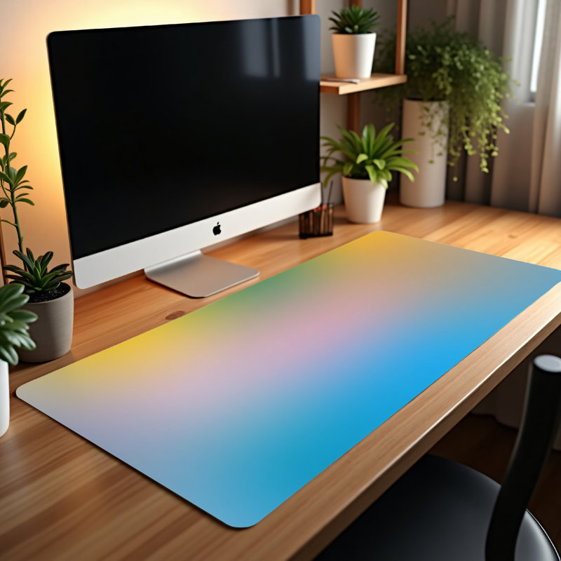 Polyester Desk Pad, 31.5x15.5