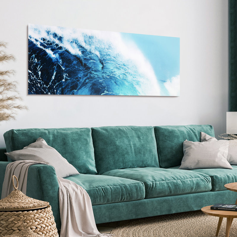 «Blue Wave I», impression sur verre trempé