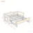 Twin Size Upholstered Daybed With Trundle, USB Port, Side Pockets, Modern V-Grained Backrest Design, No Box Spring Needed-406128140