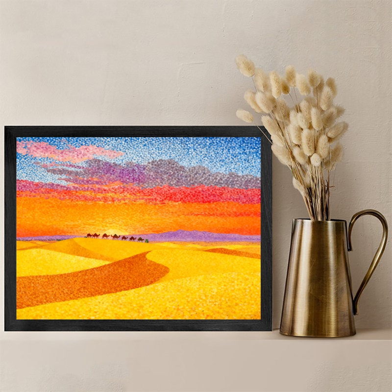 Impression sur toile encadrée noire, impression d'art impermanace, H 11 po x l 9 po