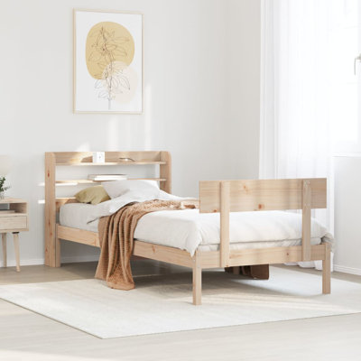 Solid Wood Storage Bed