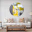 Horloge murale moderne grise et jaune-288469604