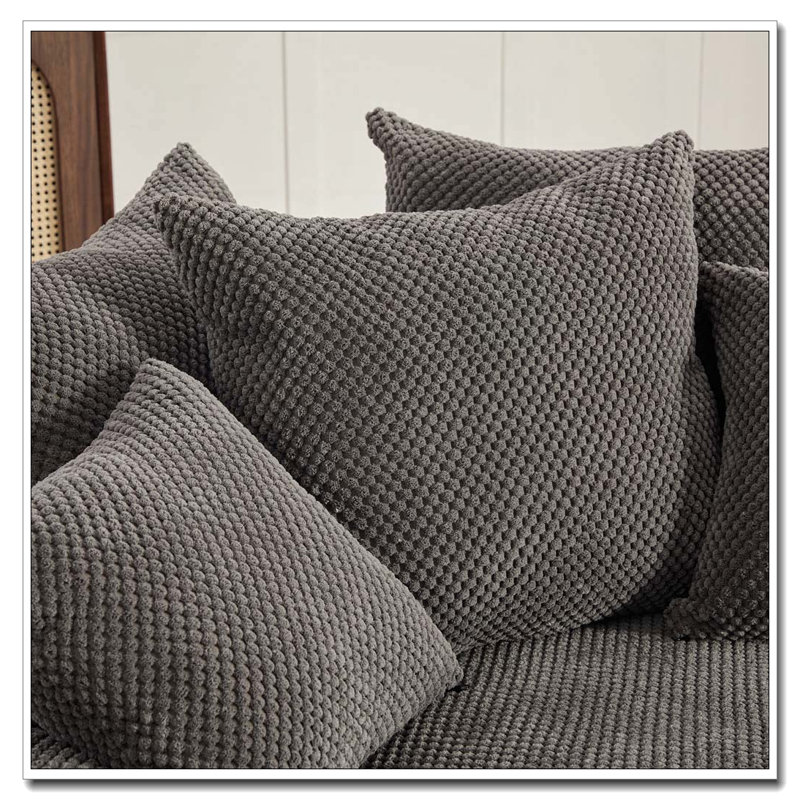 Chaise longue surdimensionnée avec repose-pieds, taupe Fabric