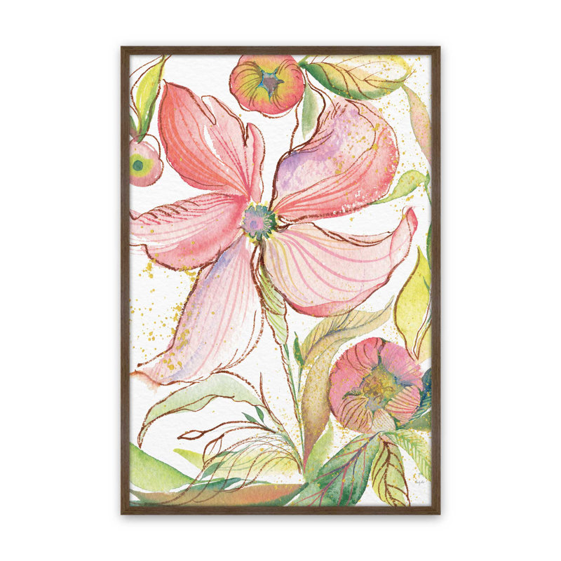 «Spring Shimmer» par Kristy riz, reproduction d'art sur toile, Brun, H 16 po x l 12 po
