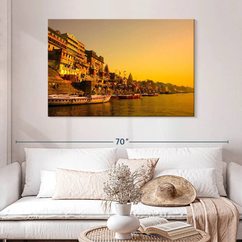 Marchelle River Ganges At Sunset