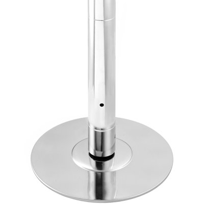 Professional Dancing Pole, Spinning Static Dancing Pole Kit, Portable Removable Pole, 45mm Heavy-Duty Stainless Steel Pole, Height Adjustable Fitness Pole, for Exercise Home Club Gym, Silver