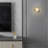 Tenere LED Wall Sconce or Flush Mount with Natural Marble, Etched Opal Glass Globe, 3-CCT Selectable, Dimmable, Wet Rated-923159321
