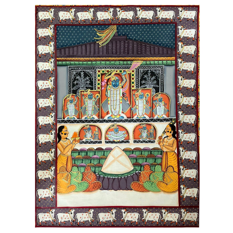 Festival «Annakuta»: diverses formes de Shrinathji vénérées | Art Pichwai