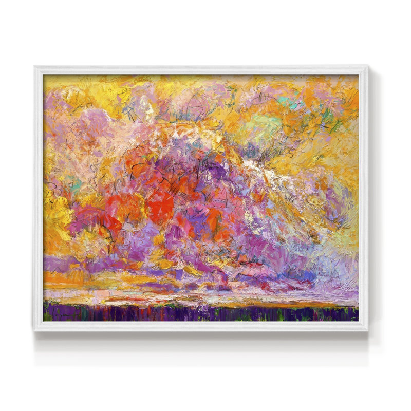 Splendide impression sur cadre, H 16 po x l 20 po, Blanc