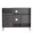 Eco-Friendly Record Player Stand With Flip-Top - Wood Vinyl Storage Cabinet With 2-Outlet Power Strip, Drawers & Dustproof Cubbies, Media Console For Living Room/Study, Black