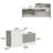 Modern Reception Desk With Marble Finish And Ample Storage