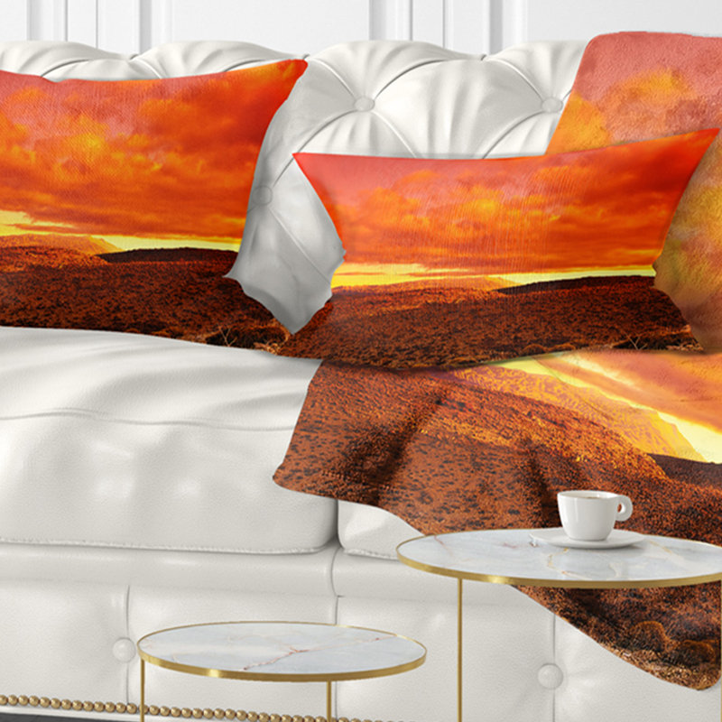 Landscape Throw Pillow, 12" x 20", Rectangle