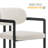 Elio Barrel Fabric And Metal Dining Chair-109758054