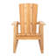 Chaise Adirondack en bois massif Ashlynn San Juan