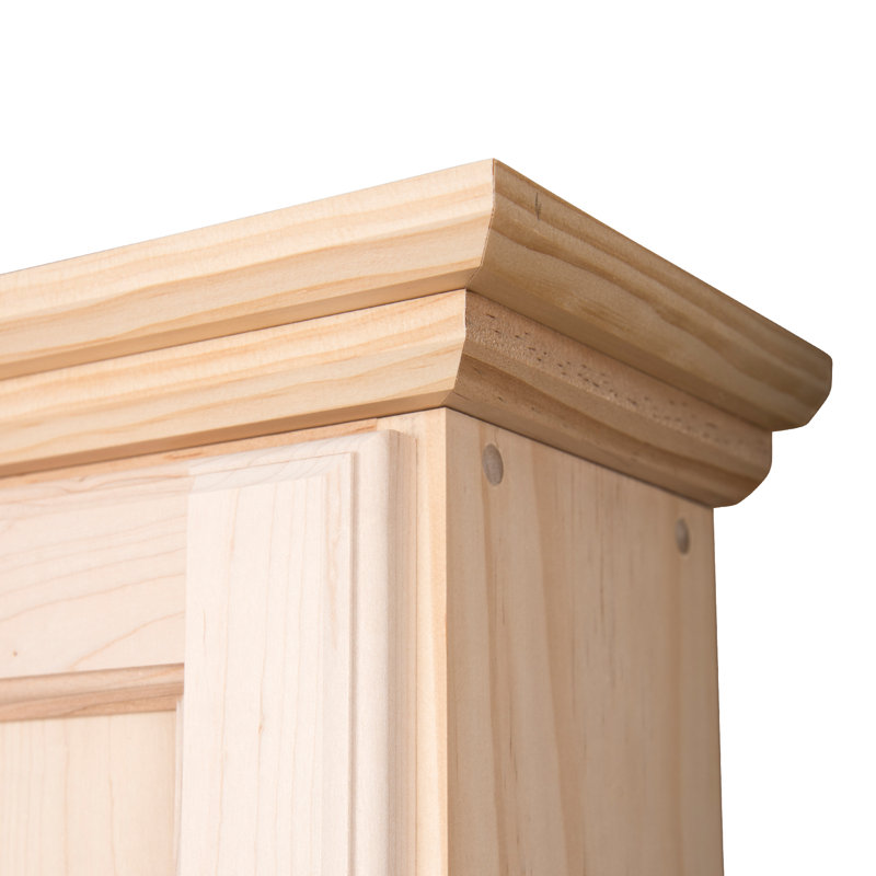 Coord Lemonwood On The Wall Cabinet, Unfinished, 25.5" H X 15.5" W X 5.25" D