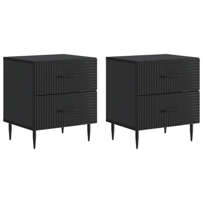 43cm W Manufactured Wood Bedside Table