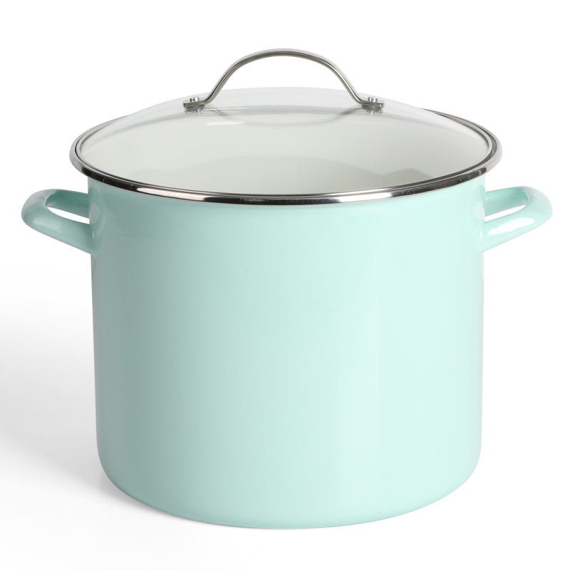 Martha Stewart Thayer 8-Quart Stock Pot w/ Lid - Martha Blue, 12 qt.