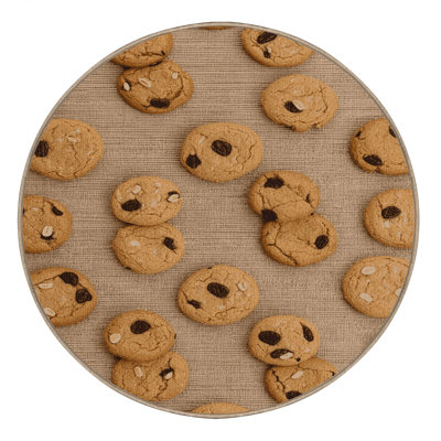 Washable Oatmeal raisin cookies Desserts Area Rug