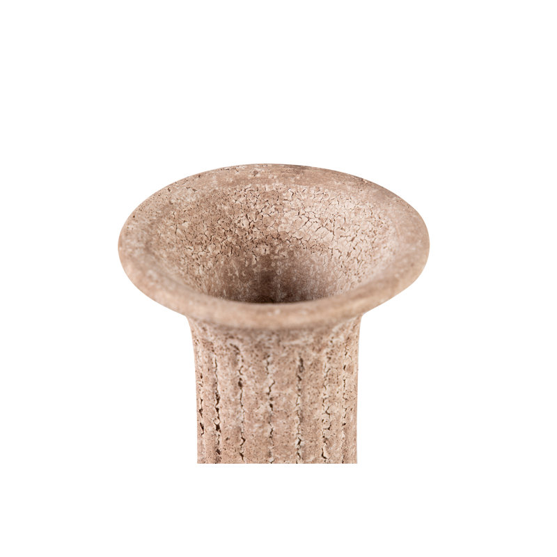 CERAMIC VASE, Brown, overall height- 32cm