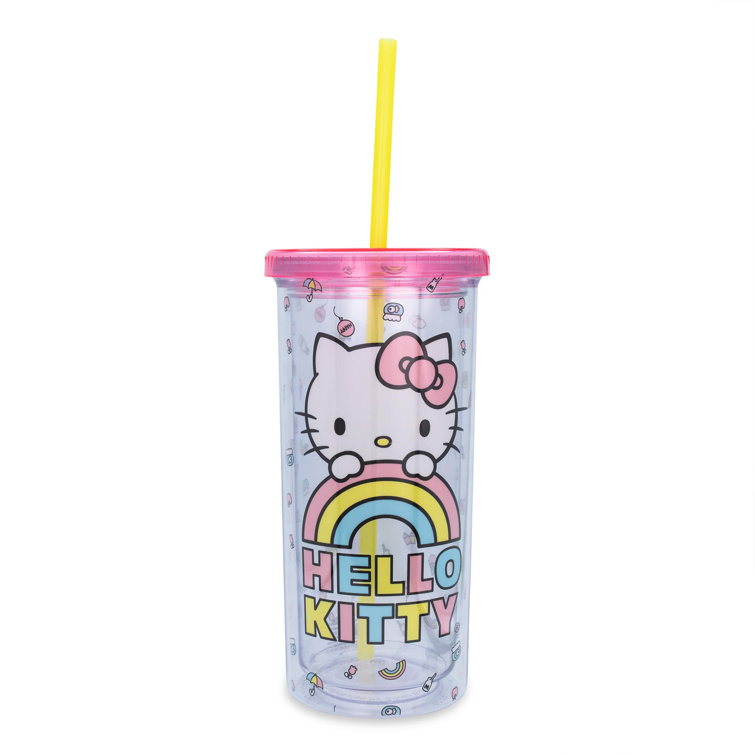 Silver Buffalo 20oz. Plastic Travel Tumbler