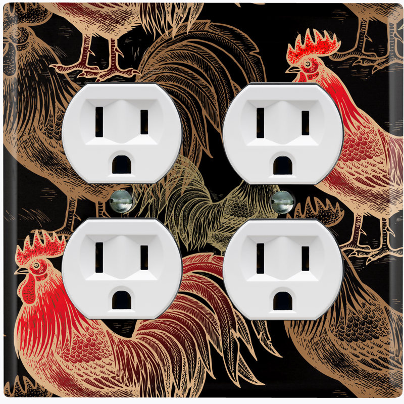 2 - Gang Duplex Outlet Standard Wall Plate