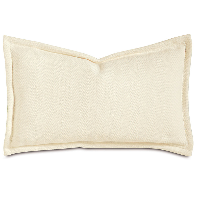 Wilke Lumbar Pillow Cover & Insert, Ivory
