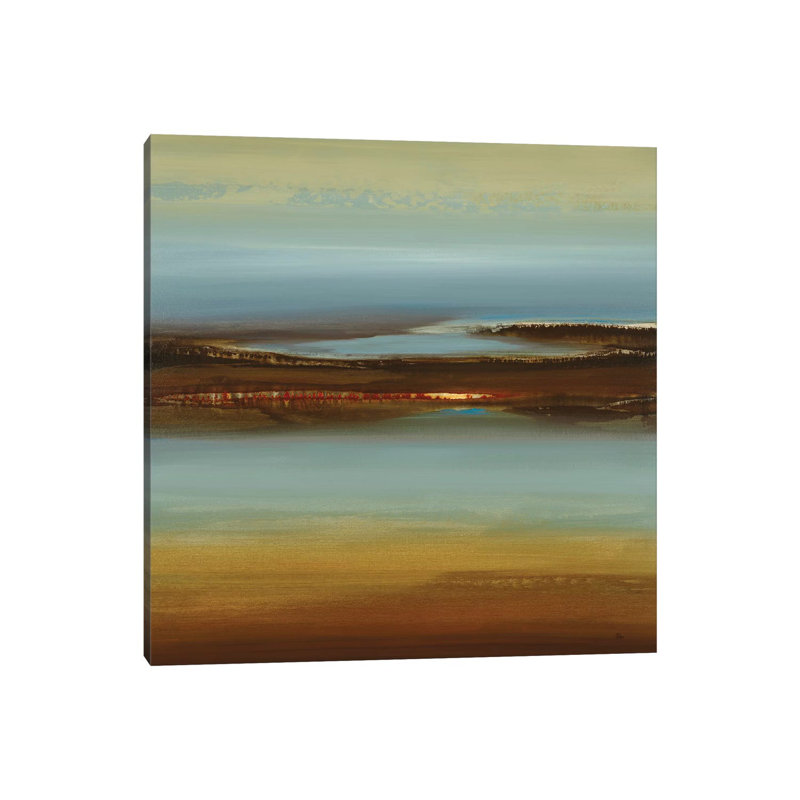 Zen Land by Lisa Ridgers - Wrapped Canvas Painting, 30.48 cm H x 30.48 cm W