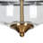 Kewaunee 3 - Light 13'' Glass Black Semi Flush Mount