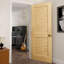Porte finie standard à persiennes en bois massif-31708254-32008505
