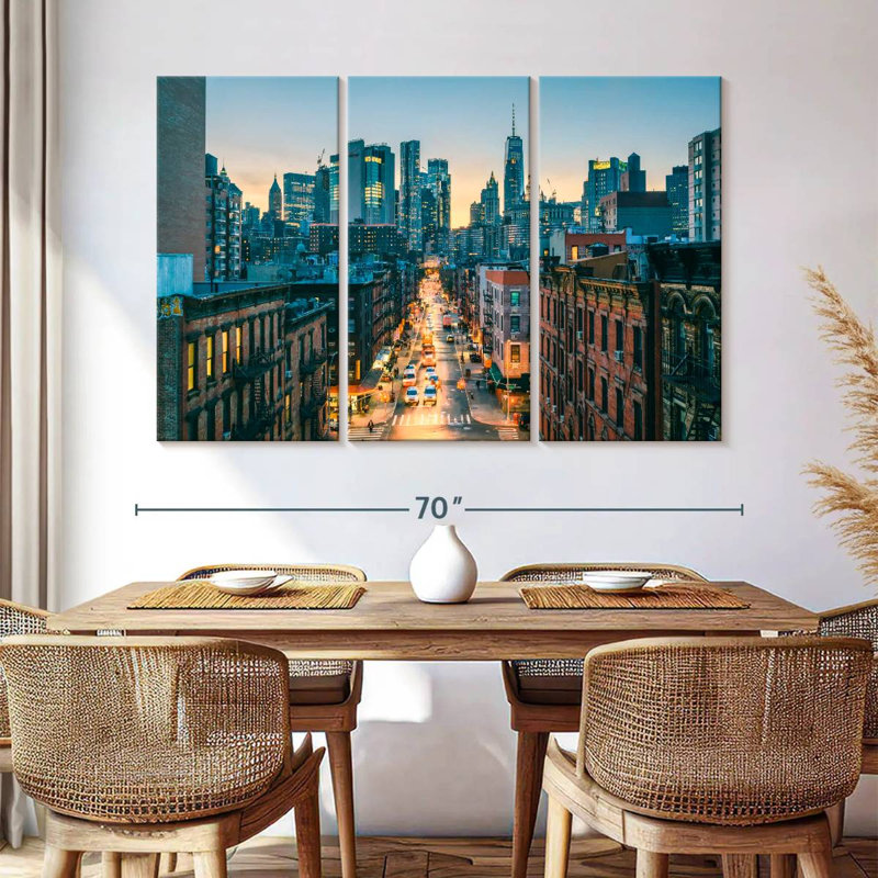 Ruée vers le crépuscule Sirci, Manhattan, H 42 po x l 65 po